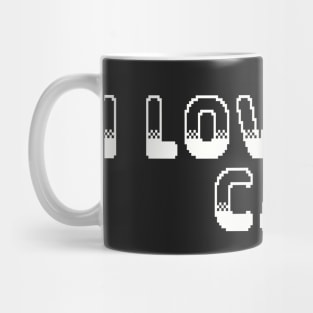 I love My Cat Video Game Graphic White Mug